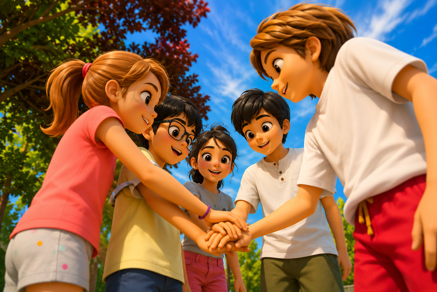 Children having an activity together